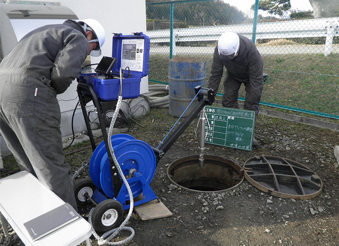 ボアホールカメラ（井戸内観測）