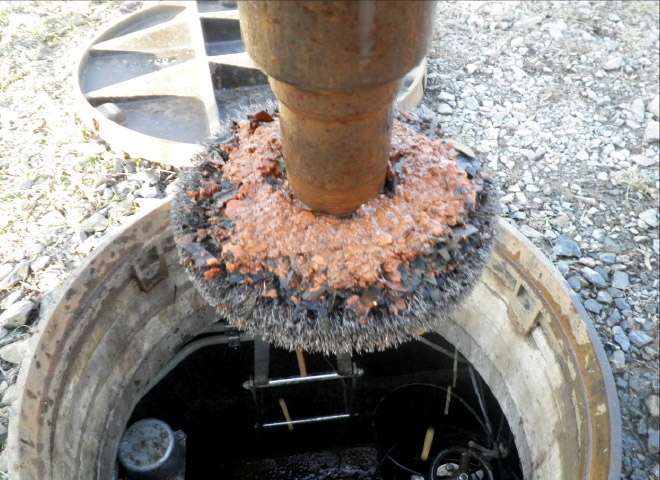 井戸洗浄工事（ブラッシング）